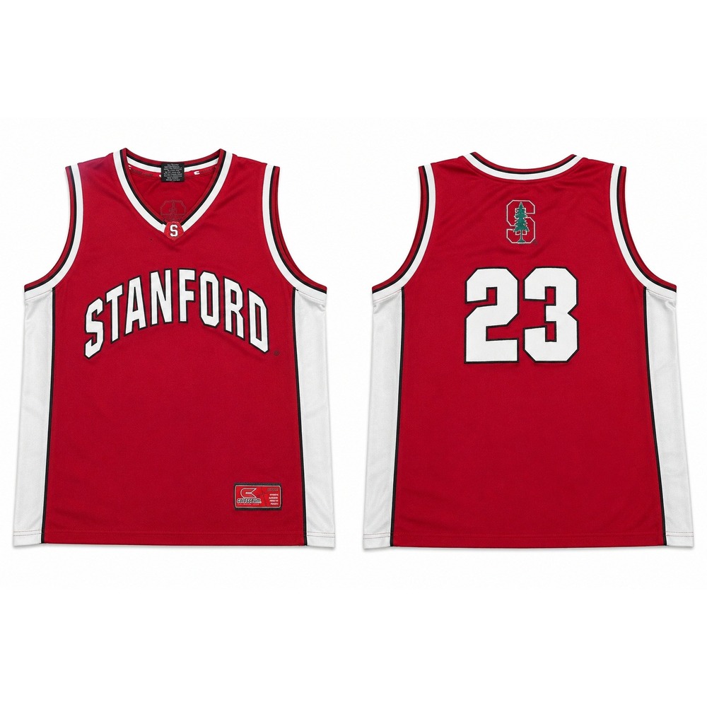 Colosseum Stanford Cardinal Basketball Jersey Mens XL Red White #23 NCAA Mesh